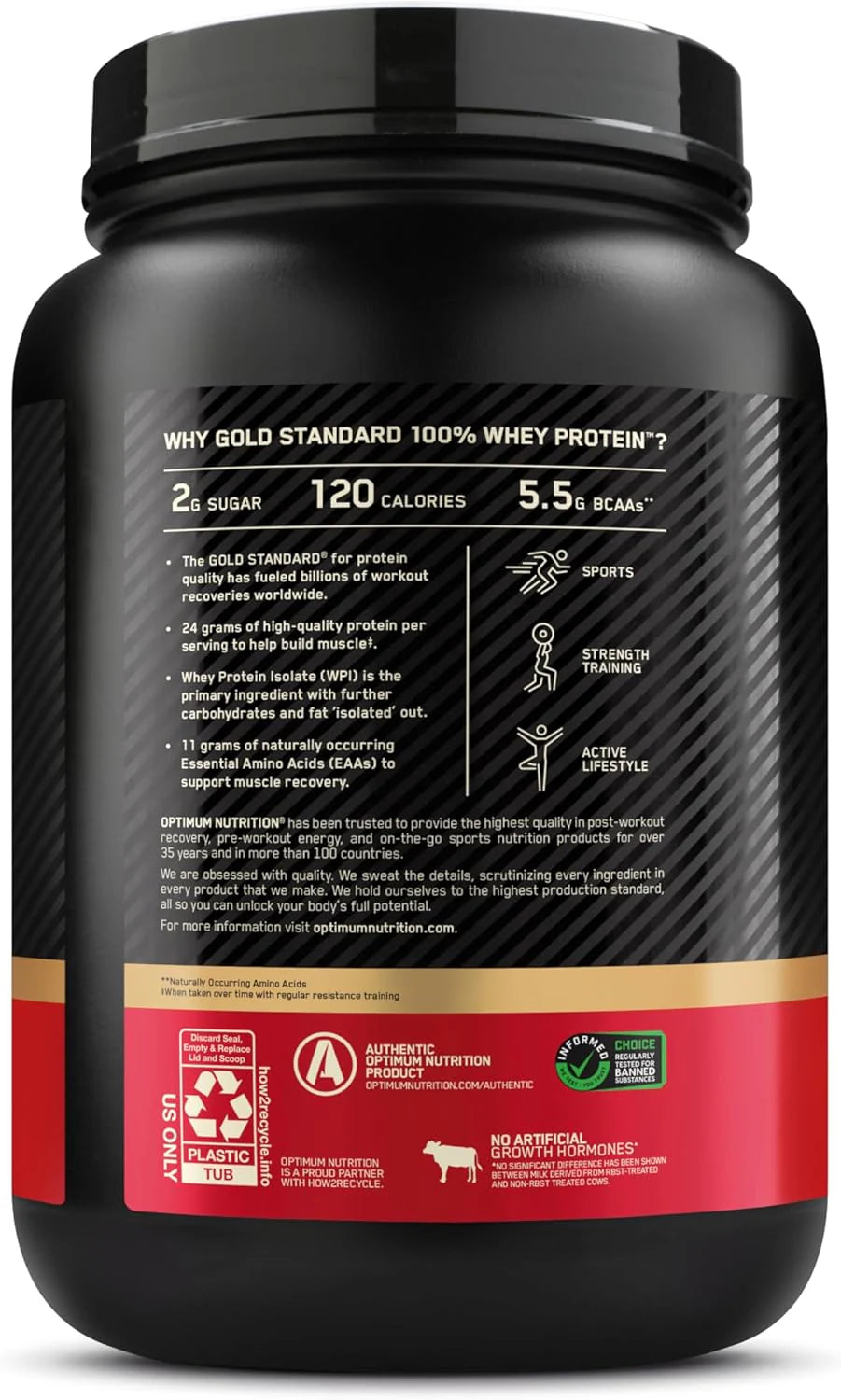 Optimum Nutrition Gold Standard Whey Protein - Double Rich Chocolate