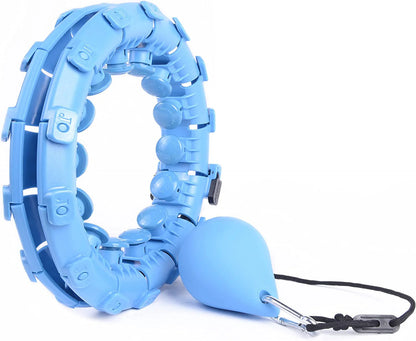 Weighted Hula Hoop - Adjustable Fit Hoop for Weight Loss