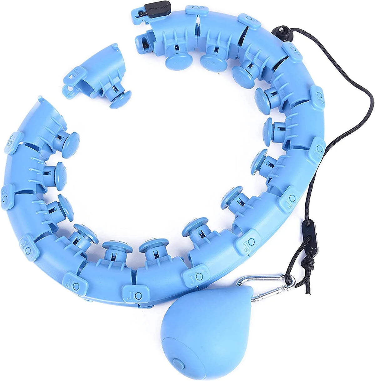Weighted Hula Hoop - Adjustable Fit Hoop for Weight Loss