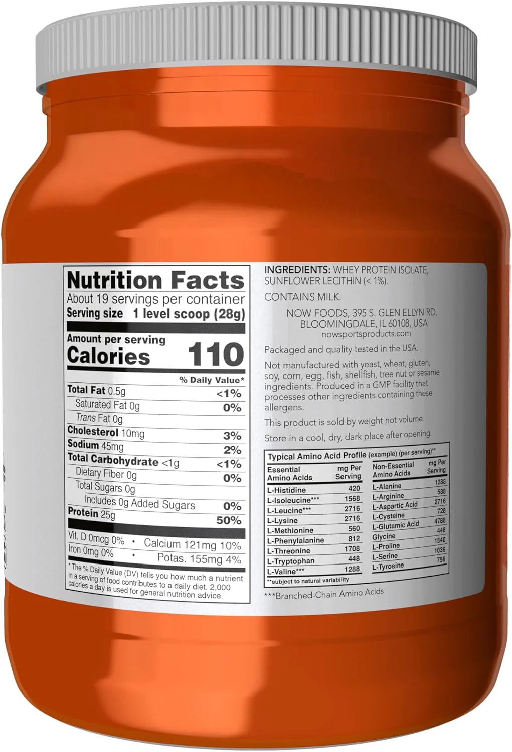 NOW Foods Whey Protein Isolate