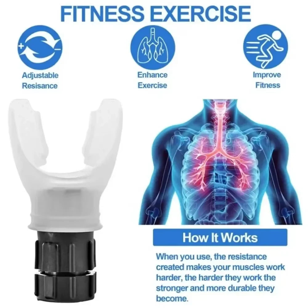 Portable Breathing Trainer with Adjustable Resistance