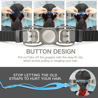 Swimming Goggles for Men & Women - Anti-Fog UV Protection, Waterproof