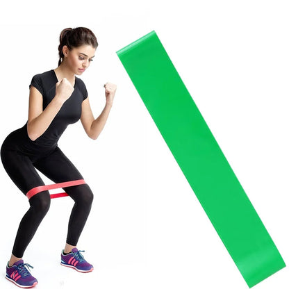 Resistance Bands Set of 5 - TPE Elastic Workout Bands for Gym, Strength Training, Yoga & Pilates