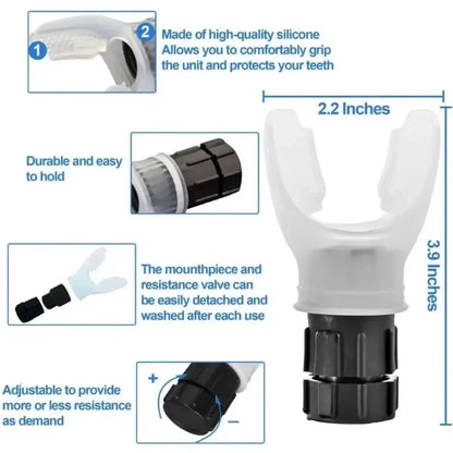Portable Breathing Trainer with Adjustable Resistance