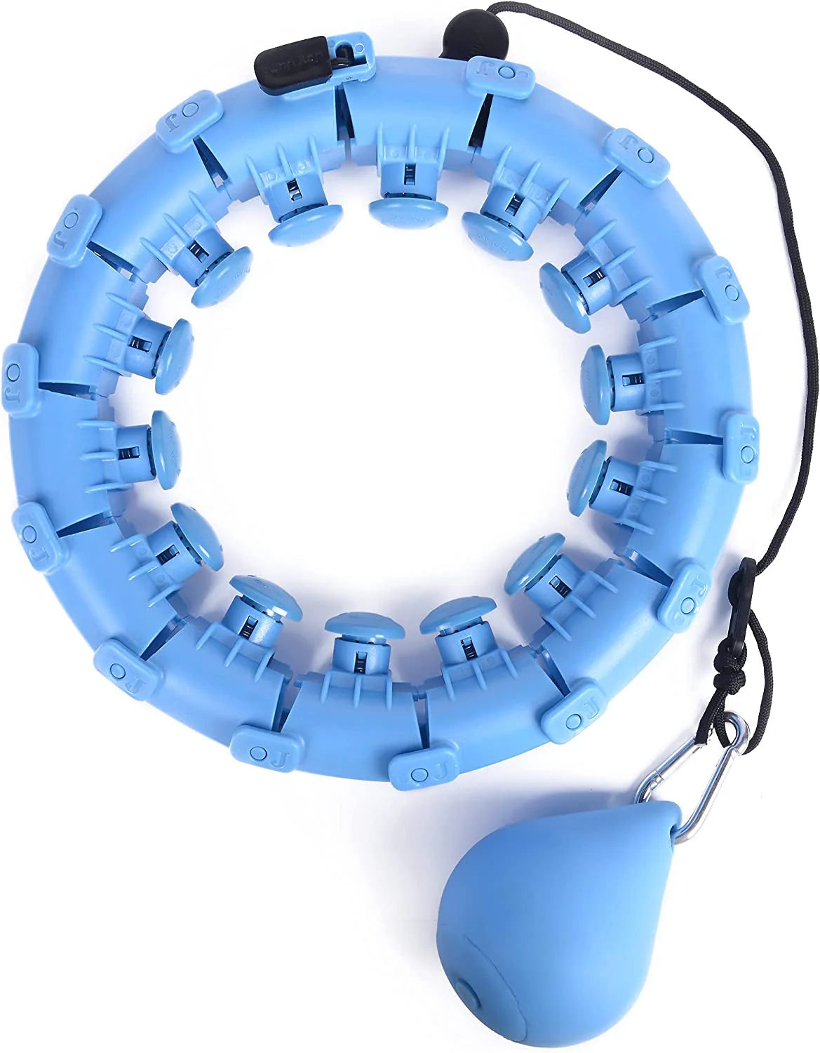 Weighted Hula Hoop - Adjustable Fit Hoop for Weight Loss