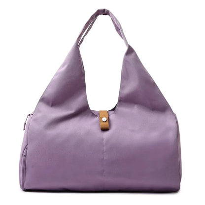 Women'S Multi-Purpose Sports Bag - Waterproof with Shoe Pocket for Yoga, Gym & Travel