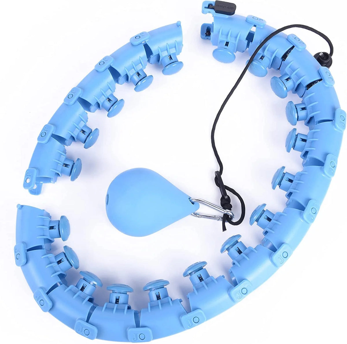 Weighted Hula Hoop - Adjustable Fit Hoop for Weight Loss