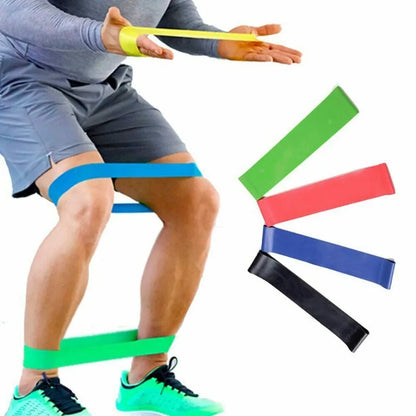 Resistance Bands Set of 5 - TPE Elastic Workout Bands for Gym, Strength Training, Yoga & Pilates